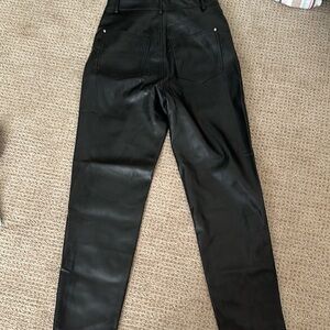 zara leather pants